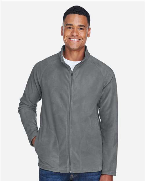Team 365 TT90 Men's Campus Microfleece Jacket #color_SPORT GRAPHITE