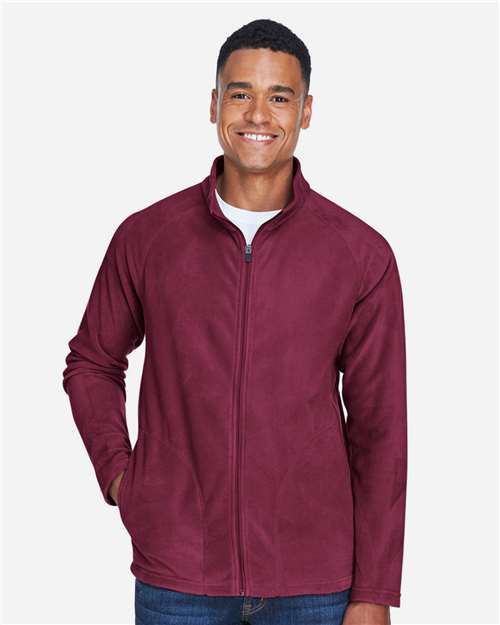 Team 365 TT90 Men's Campus Microfleece Jacket #color_SPORT MAROON