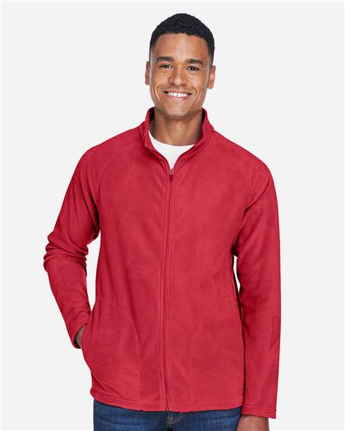 Team 365 TT90 Men's Campus Microfleece Jacket #color_SPORT RED