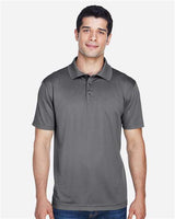 Harriton M315 Men's 4 oz. Polytech Polo #color_CHARCOAL
