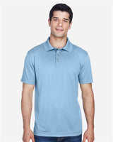 Harriton M315 Men's 4 oz. Polytech Polo #color_LIGHT BLUE