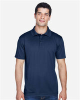 Harriton M315 Men's 4 oz. Polytech Polo #color_NAVY
