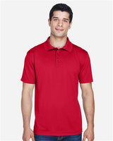 Harriton M315 Men's 4 oz. Polytech Polo #color_RED