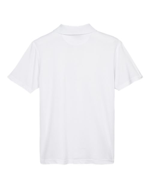 Harriton M315 Men's 4 oz. Polytech Polo #color_WHITE