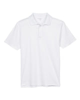 Harriton M315 Men's 4 oz. Polytech Polo #color_WHITE