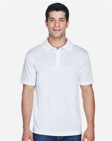 Harriton M315 Men's 4 oz. Polytech Polo #color_WHITE