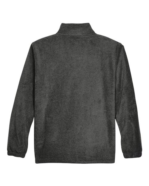 Harriton M990 Men's 8 oz. Full-Zip Fleece #color_CHARCOAL