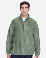Harriton M990 Men's 8 oz. Full-Zip Fleece #color_DILL