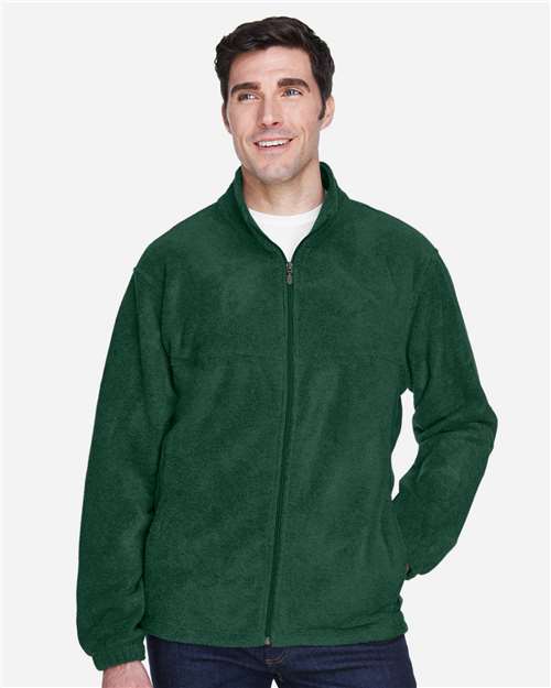 Harriton M990 Men's 8 oz. Full-Zip Fleece #color_HUNTER