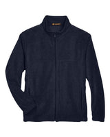 Harriton M990 Men's 8 oz. Full-Zip Fleece #color_NAVY