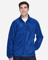 Harriton M990 Men's 8 oz. Full-Zip Fleece #color_TRUE ROYAL