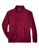 Harriton M990 Men's 8 oz. Full-Zip Fleece #color_WINE