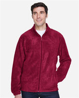 Harriton M990 Men's 8 oz. Full-Zip Fleece #color_WINE