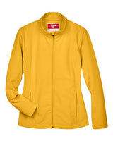 Team 365 TT80W Ladies' Leader Soft Shell Jacket #color_SPORT ATH GOLD