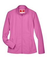 Team 365 TT80W Ladies' Leader Soft Shell Jacket #color_SP CHARITY PINK
