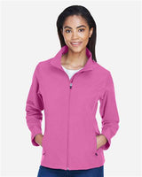 Team 365 TT80W Ladies' Leader Soft Shell Jacket #color_SP CHARITY PINK