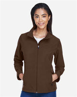 Team 365 TT80W Ladies' Leader Soft Shell Jacket #color_SPORT DARK BROWN