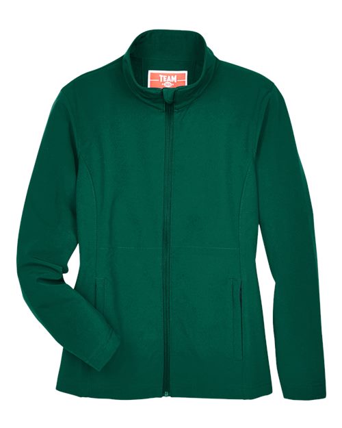 Team 365 TT80W Ladies' Leader Soft Shell Jacket #color_SPORT FOREST