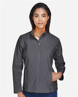 Team 365 TT80W Ladies' Leader Soft Shell Jacket #color_SPORT GRAPHITE