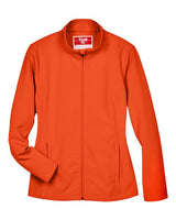 Team 365 TT80W Ladies' Leader Soft Shell Jacket #color_SPORT ORANGE