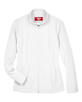 Team 365 TT80W Ladies' Leader Soft Shell Jacket #color_WHITE
