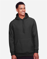 Team 365 TT96 Adult Zone HydroSport Heavyweight Pullover Hooded Sweatshirt #color_BLACK