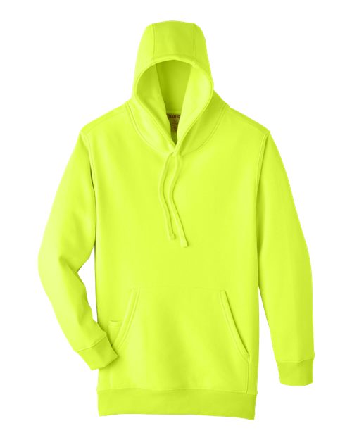 Team 365 TT96 Adult Zone HydroSport Heavyweight Pullover Hooded Sweatshirt #color_SAFETY YELLOW