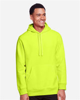 Team 365 TT96 Adult Zone HydroSport Heavyweight Pullover Hooded Sweatshirt #color_SAFETY YELLOW