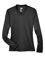 Team 365 TT11WL Ladies' Zone Performance Long-Sleeve T-Shirt #color_BLACK