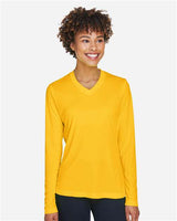 Team 365 TT11WL Ladies' Zone Performance Long-Sleeve T-Shirt #color_SP ATHLETIC GOLD