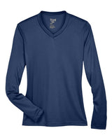 Team 365 TT11WL Ladies' Zone Performance Long-Sleeve T-Shirt #color_SPORT DARK NAVY