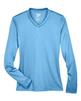 Team 365 TT11WL Ladies' Zone Performance Long-Sleeve T-Shirt #color_SPORT LIGHT BLUE