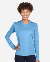 Team 365 TT11WL Ladies' Zone Performance Long-Sleeve T-Shirt #color_SPORT LIGHT BLUE