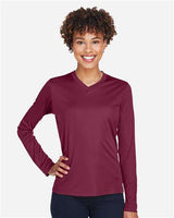 Team 365 TT11WL Ladies' Zone Performance Long-Sleeve T-Shirt #color_SPORT MAROON