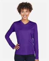 Team 365 TT11WL Ladies' Zone Performance Long-Sleeve T-Shirt #color_SPORT PURPLE