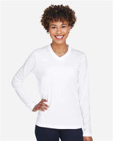 Team 365 TT11WL Ladies' Zone Performance Long-Sleeve T-Shirt #color_WHITE