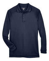 Harriton M211L Men's Advantage Snag Protection Plus Long-Sleeve Tactical Polo #color_DARK NAVY