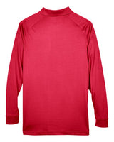 Harriton M211L Men's Advantage Snag Protection Plus Long-Sleeve Tactical Polo #color_RED