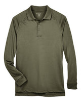 Harriton M211L Men's Advantage Snag Protection Plus Long-Sleeve Tactical Polo #color_TACTICAL GREEN