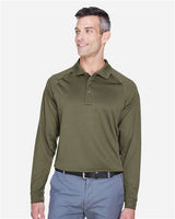 Harriton M211L Men's Advantage Snag Protection Plus Long-Sleeve Tactical Polo #color_TACTICAL GREEN