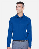 Harriton M211L Men's Advantage Snag Protection Plus Long-Sleeve Tactical Polo #color_TRUE ROYAL