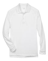 Harriton M211L Men's Advantage Snag Protection Plus Long-Sleeve Tactical Polo #color_WHITE