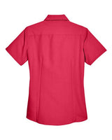 Harriton M560W Ladies' Barbados Textured CampShirt #color_PARROT RED