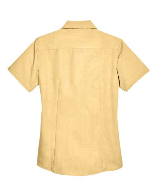 Harriton M560W Ladies' Barbados Textured CampShirt #color_PINEAPPLE