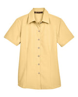 Harriton M560W Ladies' Barbados Textured CampShirt #color_PINEAPPLE