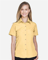 Harriton M560W Ladies' Barbados Textured CampShirt #color_PINEAPPLE