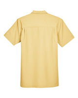 Harriton M560 Men's Barbados Textured CampShirt #color_PINEAPPLE