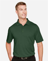 Harriton M348 Men's Advantage Snag Protection Plus IL Polo #color_DARK GREEN