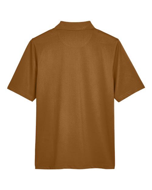 Harriton M348 Men's Advantage Snag Protection Plus IL Polo #color_DUCK BROWN