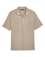 Harriton M348 Men's Advantage Snag Protection Plus IL Polo #color_KHAKI